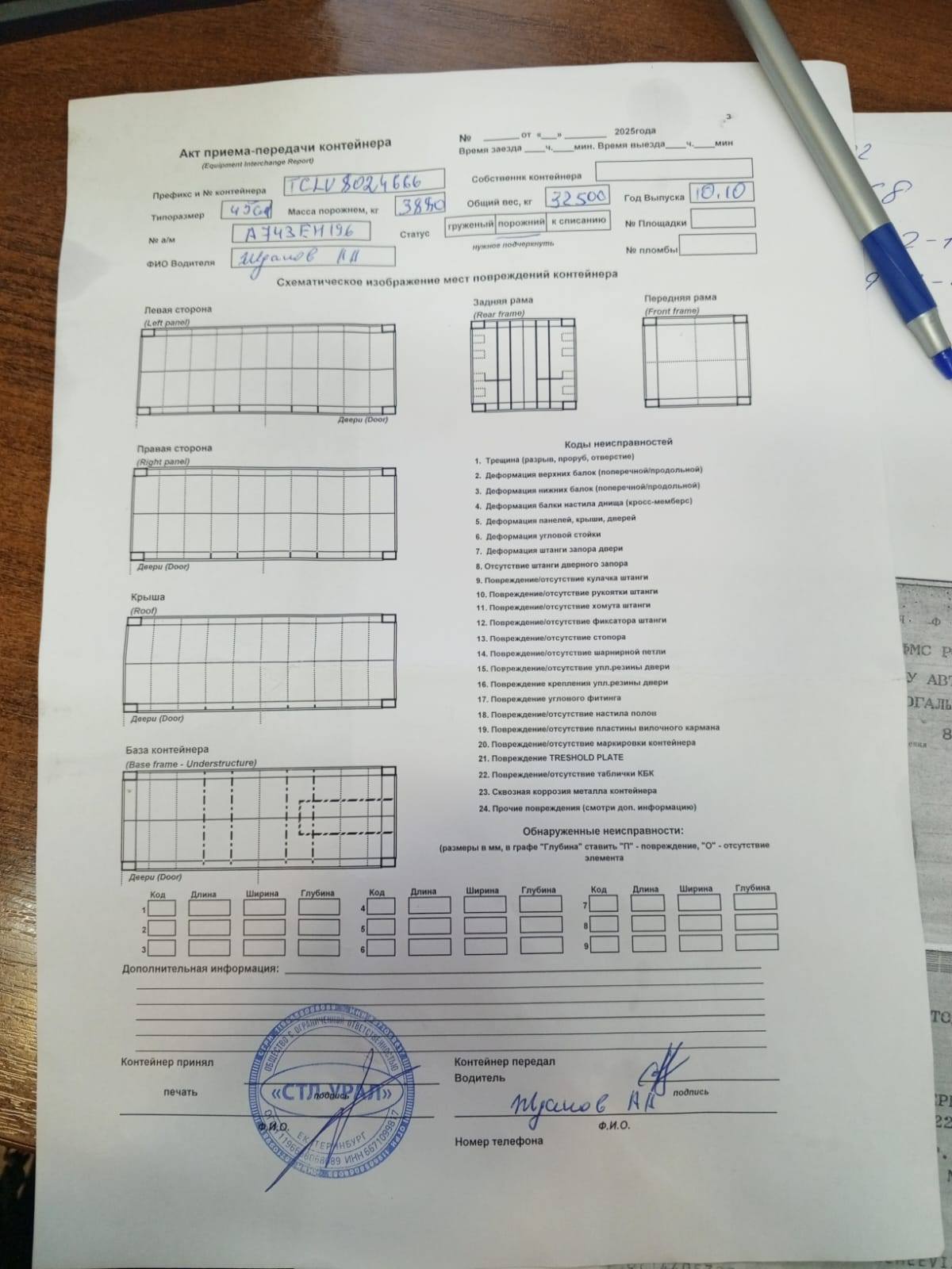 Морской контейнер TCLU8024666